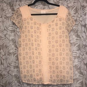 LC Lauren Conrad Textured Dot Tee size X-Large
